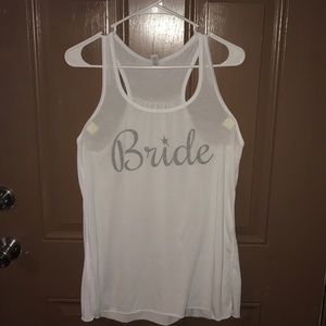 Bride tank top